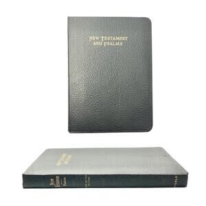 1950s World Publishing Co New Testament & Psalms Bible w/Original Box Red Letter